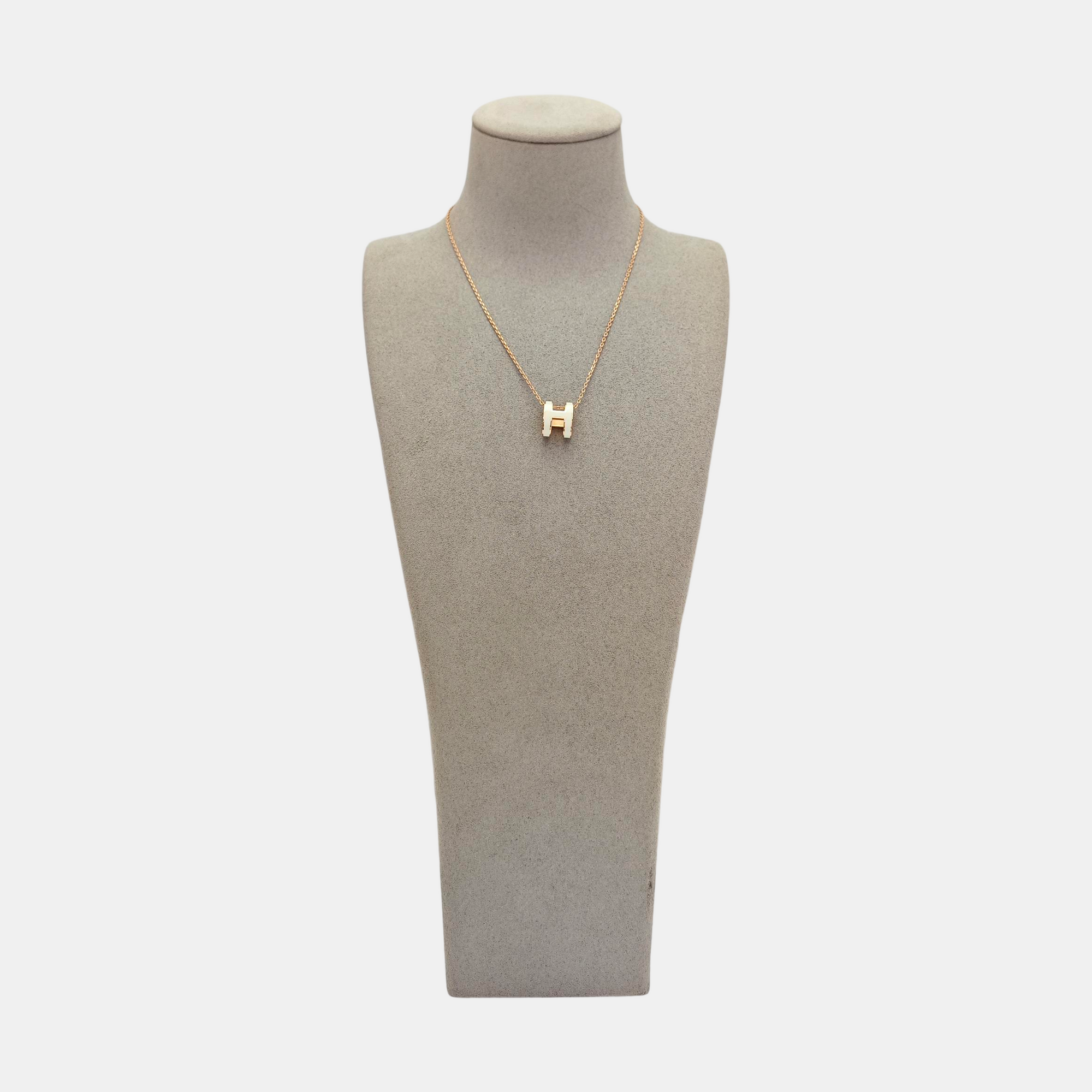 Pop H Metal Rose Gold Necklace