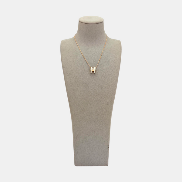 Pop H Metal Rose Gold Necklace
