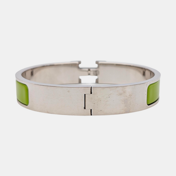 Clic H Metal Silver Bangle