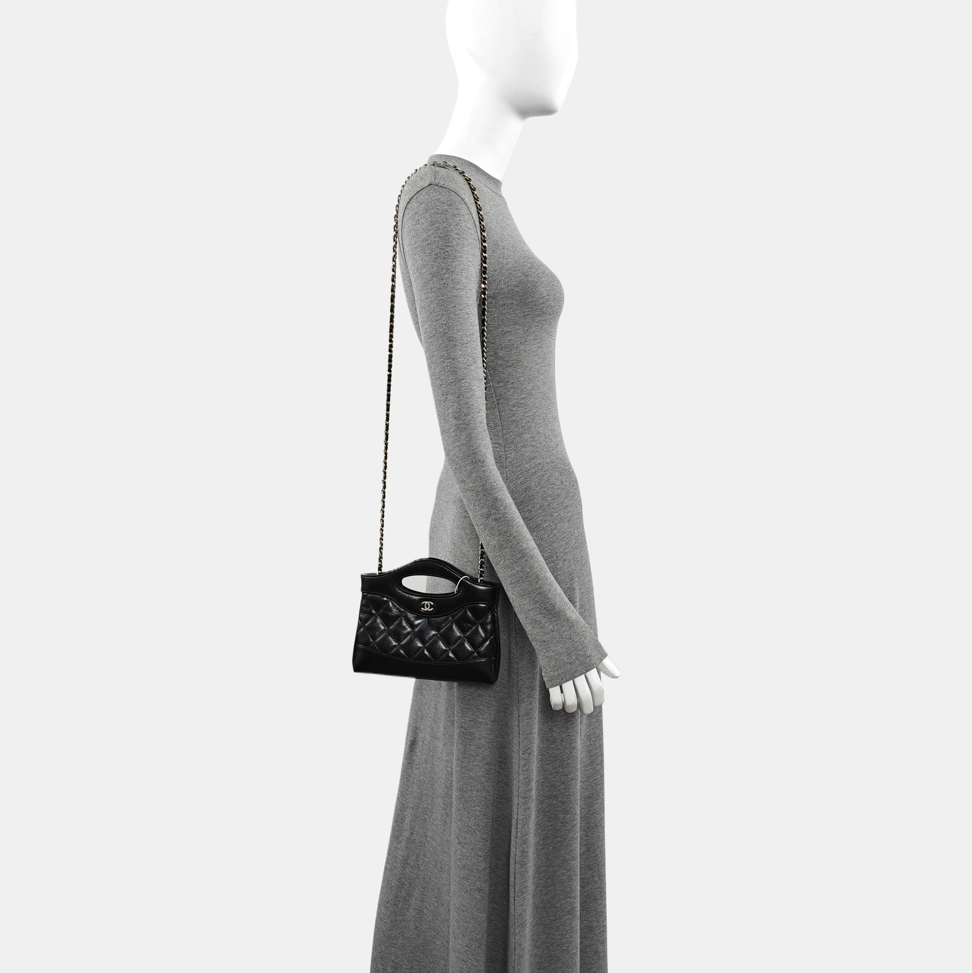 CHANEL 31 Quilted Lambskin Black