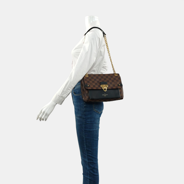 VAVIN PM Damier Ebene Coated Canvas Brown