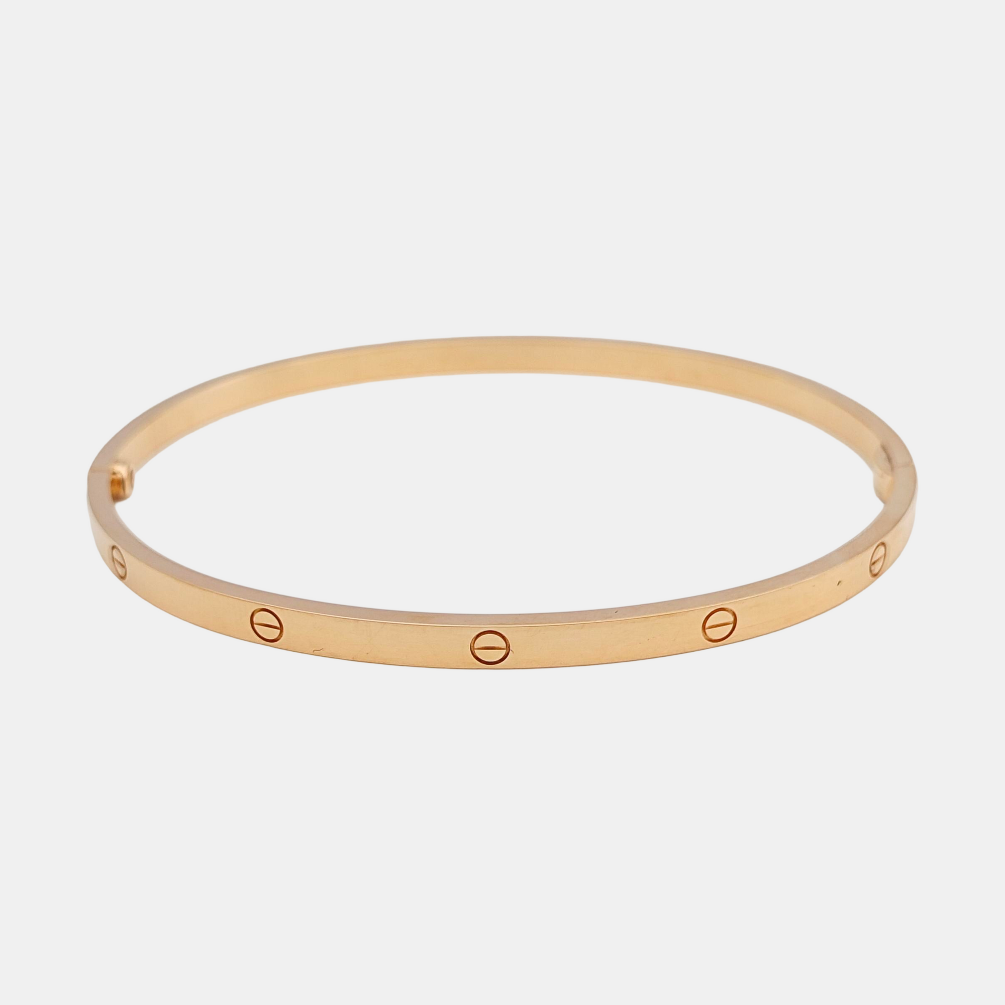 LOVE 18k Rose Gold Bangle
