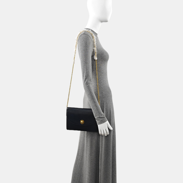 Calfskin Shoulder Bag Blue