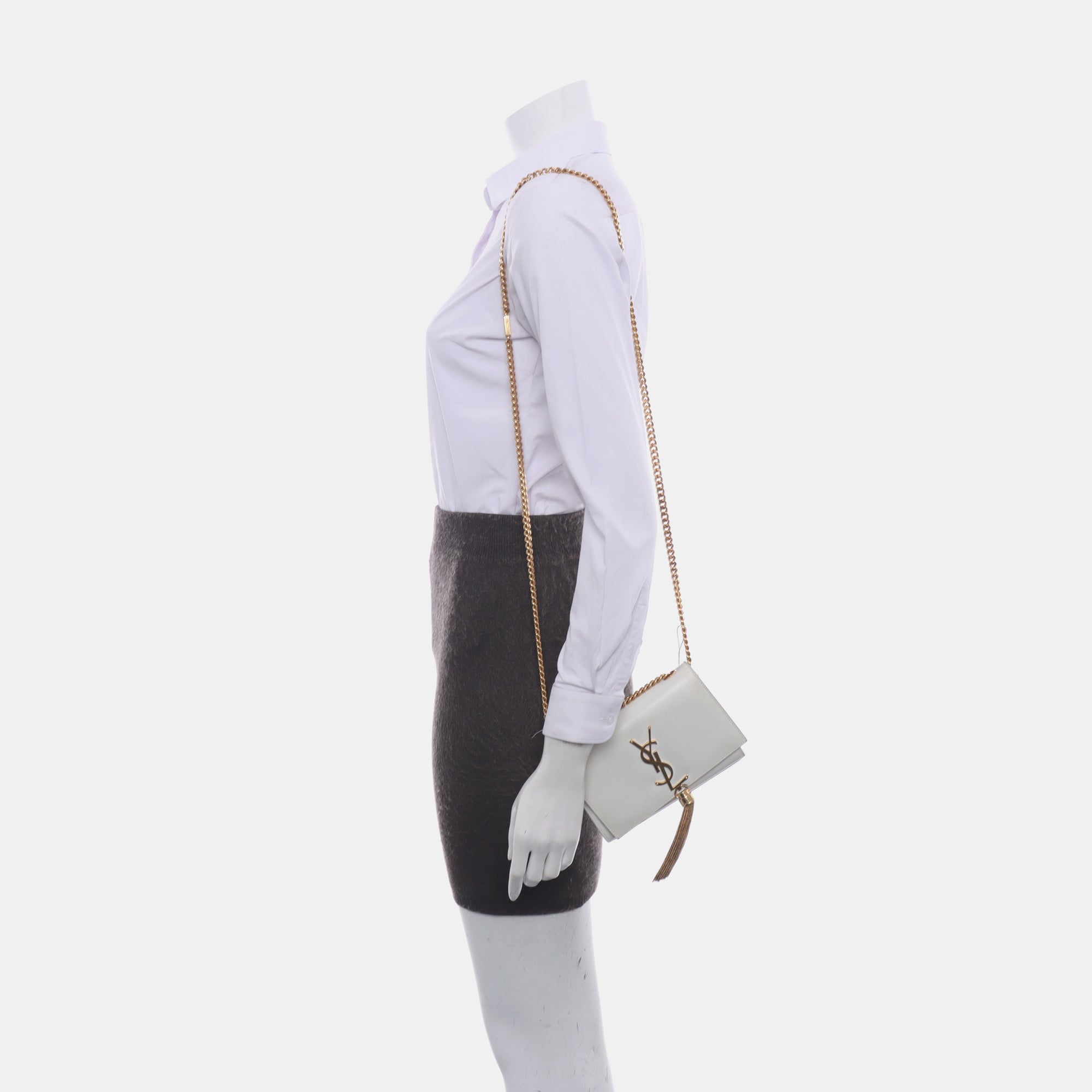 KATE Mini Calfskin White