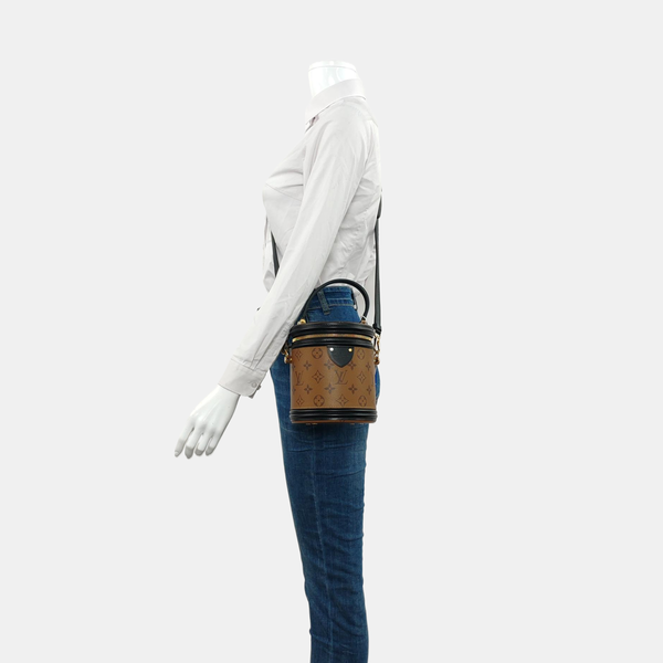 CANNES PM Monogram Coated Canvas Brown