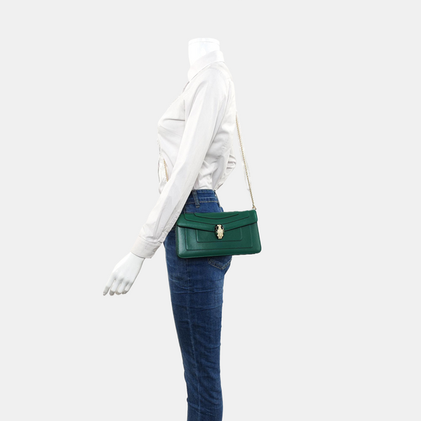 SERPENTI FOREVER Calfskin Green