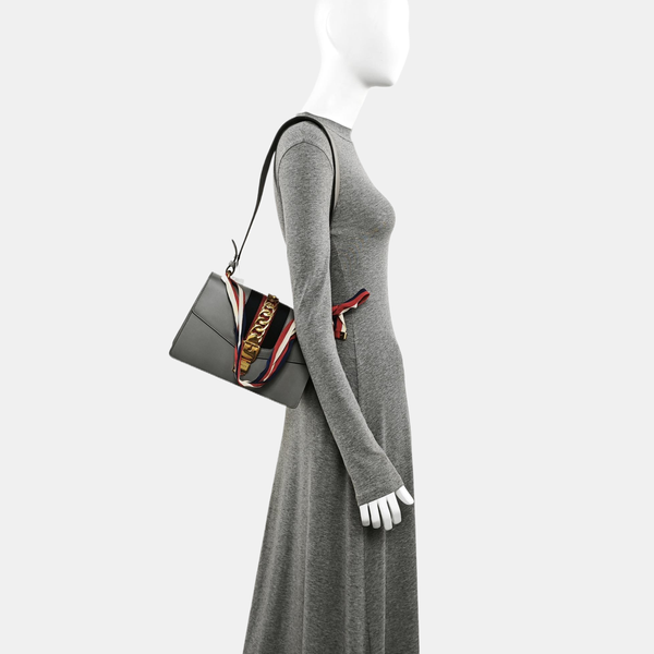 Sylvie Small Calfskin Gray