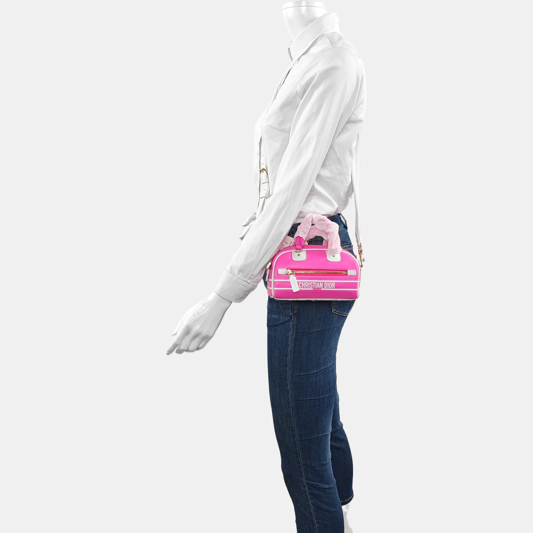 Authenticated pre-owned  Vibe Super Mini Calfskin Pink - Shoulder Bag at Looply