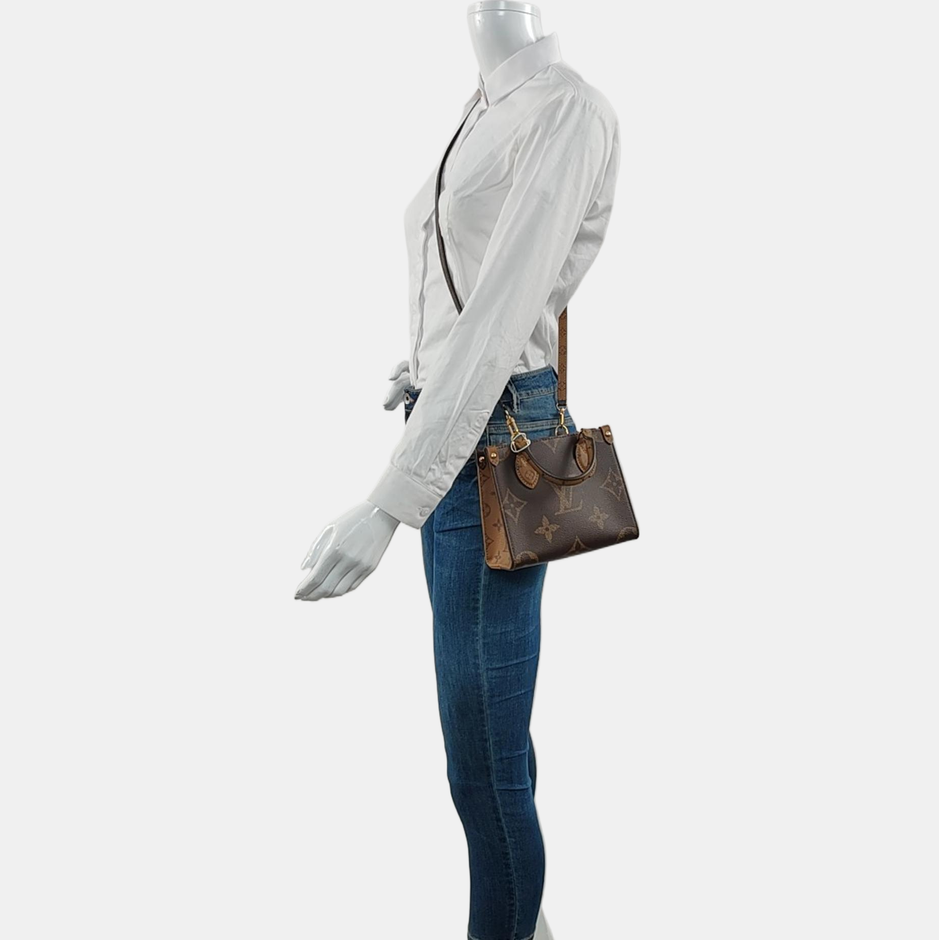 ONTHEGO BB Monogram Coated Canvas Brown