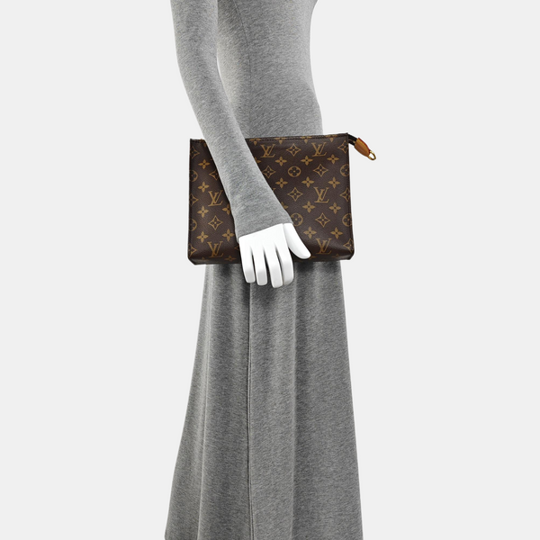 TOILET POCKET Monogram Coated Canvas Brown