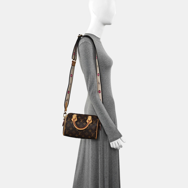 SPEEDY 20 Monogram Coated Canvas Brown