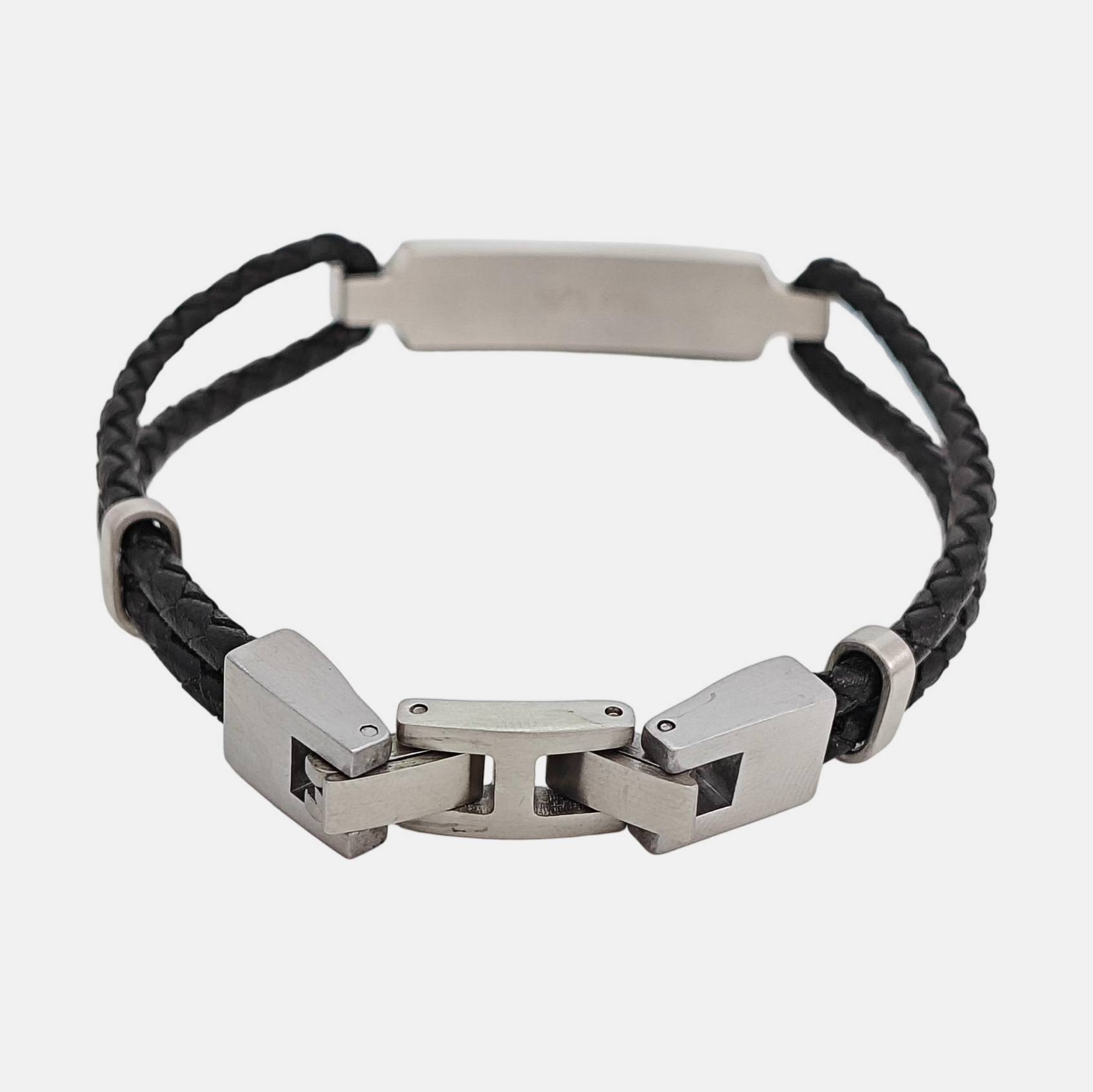Leather Black Bangle