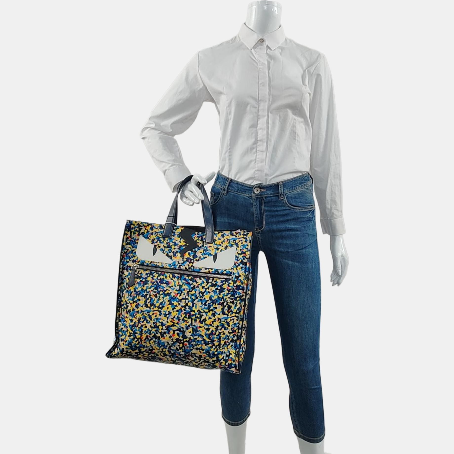 Authenticated pre-owned  Monster Nylon Multicolor - Top Handle Bag at Looply