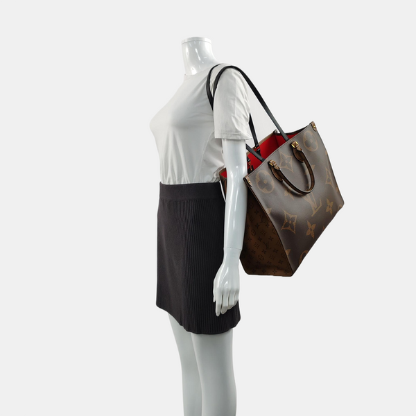 ONTHEGO GM Monogram Coated Canvas Brown
