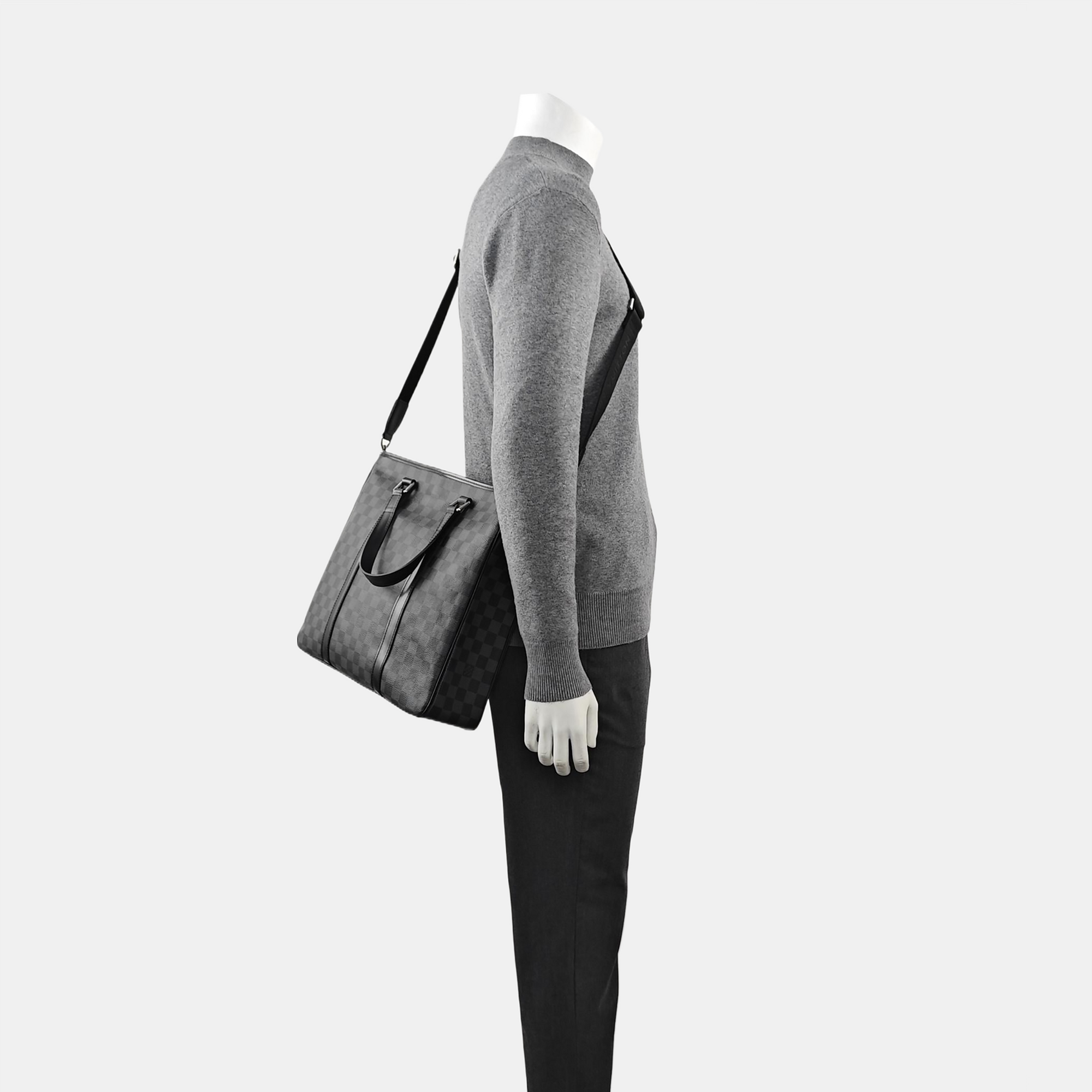 TADAO PM Damier Graphite Coated Canvas Gray