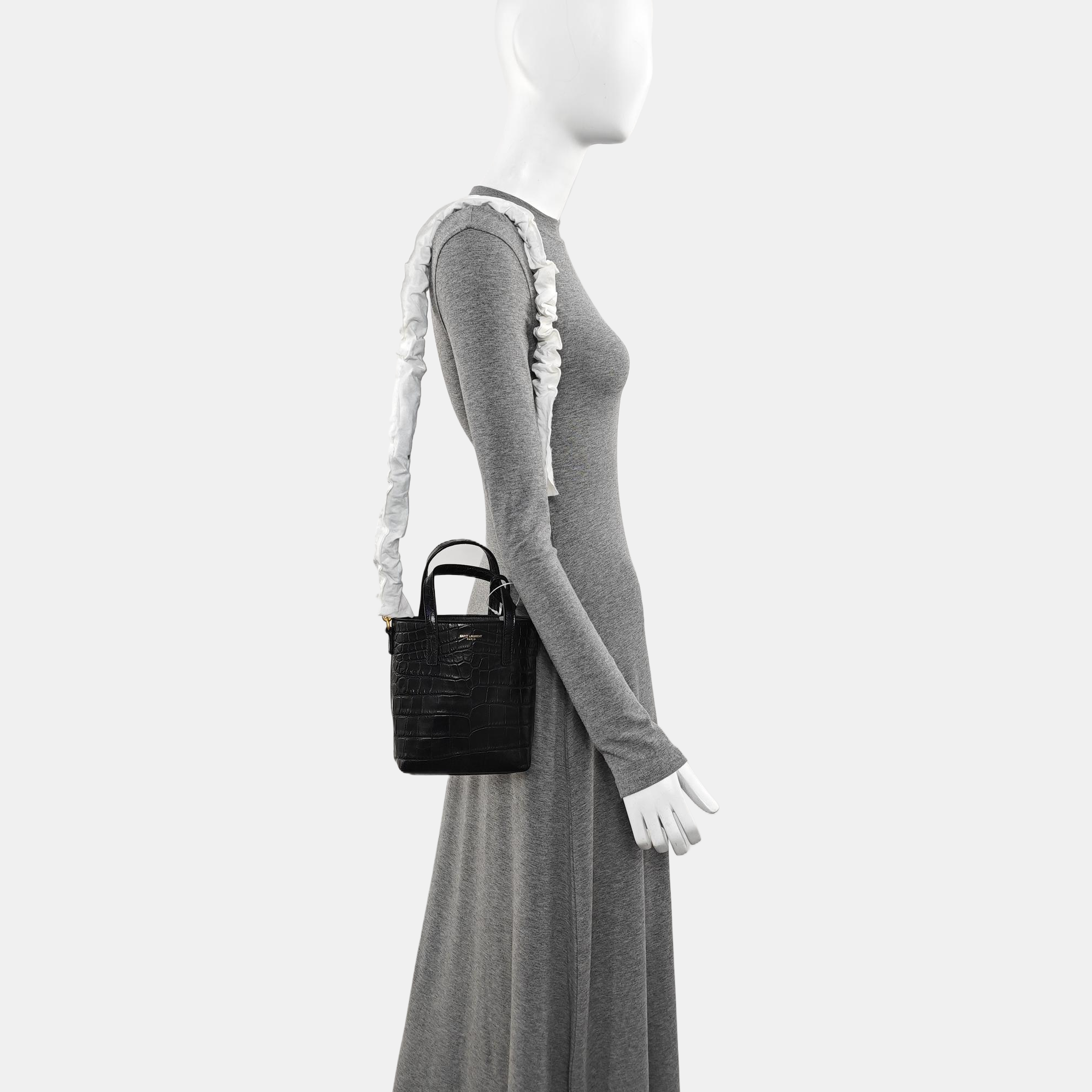 Calfskin Shoulder Bag Black