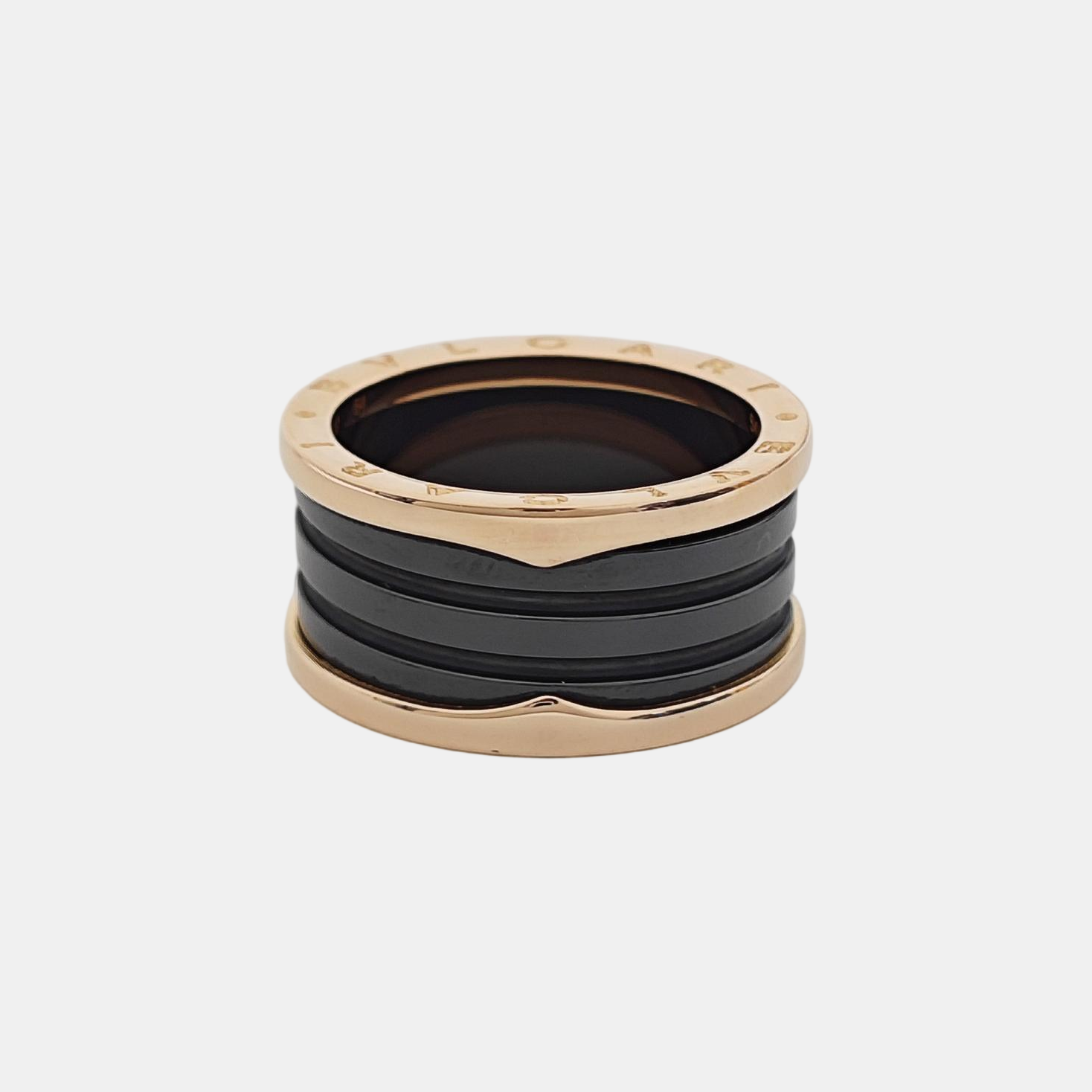 B.ZERO1 18k Rose Gold Ring EU 64
