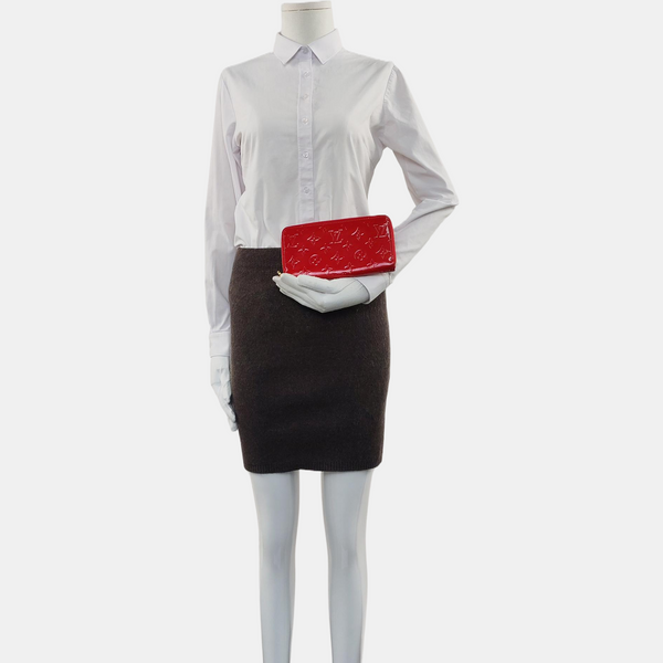 ZIPPY Patent Leather Red Wallet