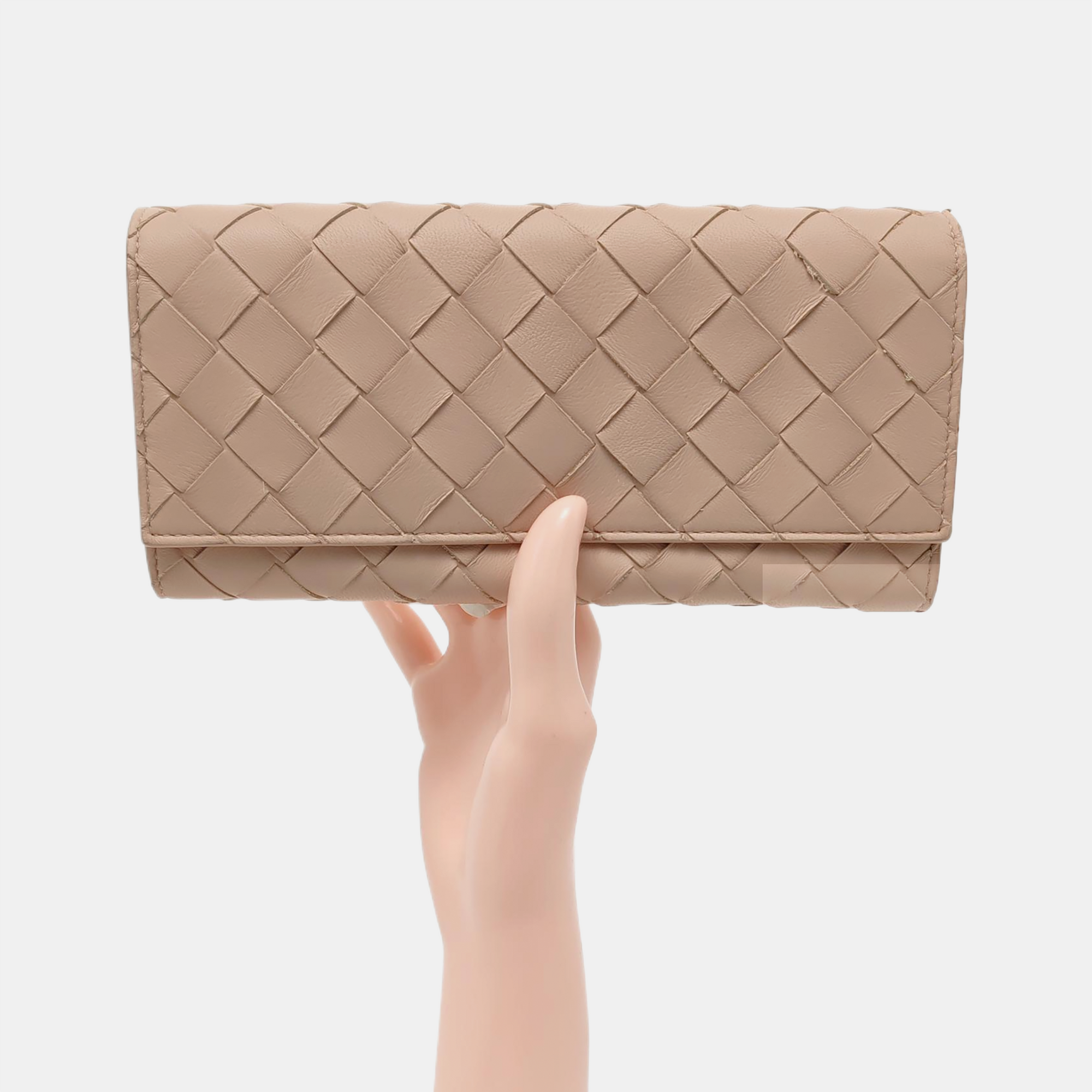 Lambskin Wallet Beige