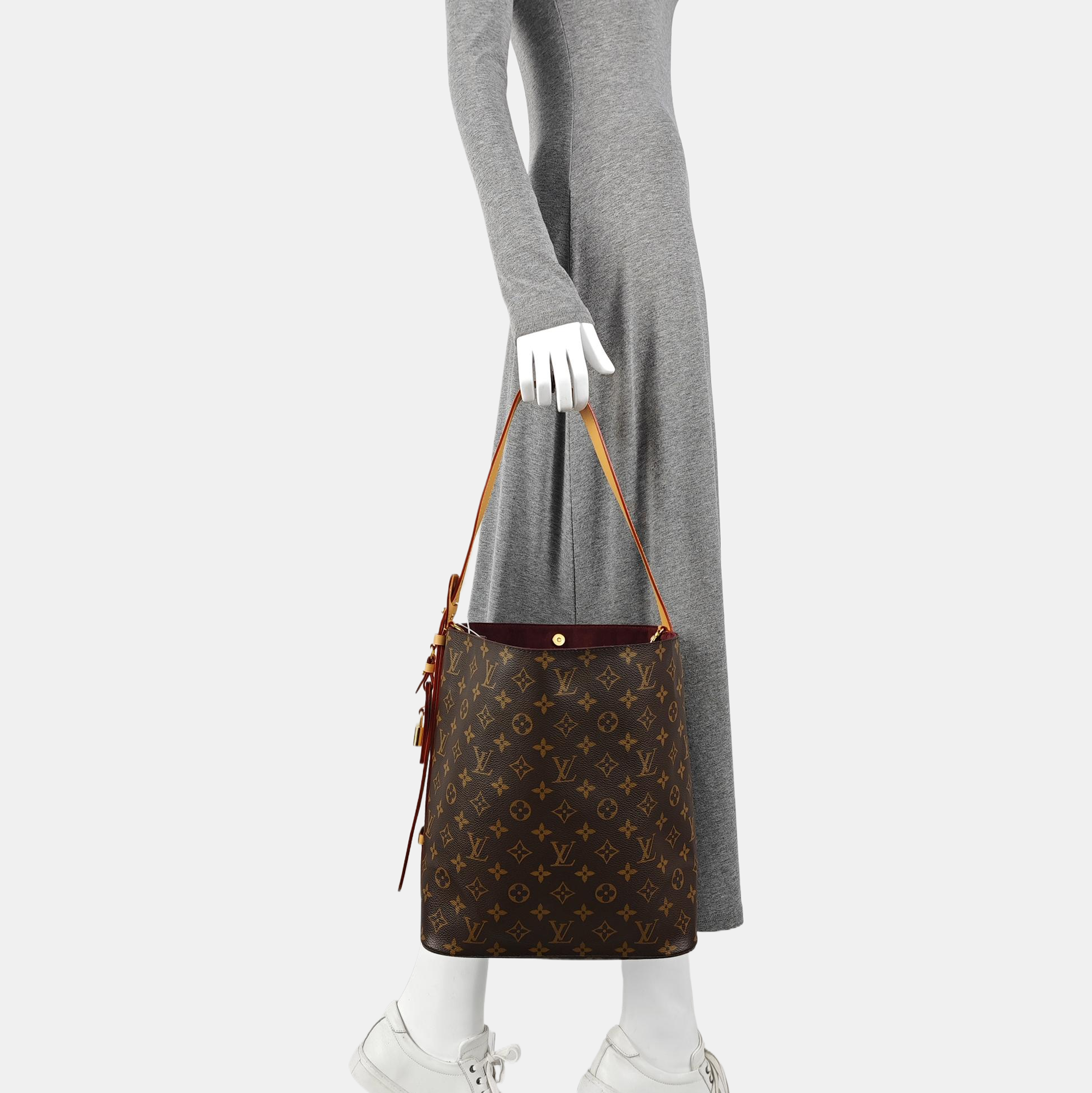 ALL IN GM Monogram Coated Canvas Brown