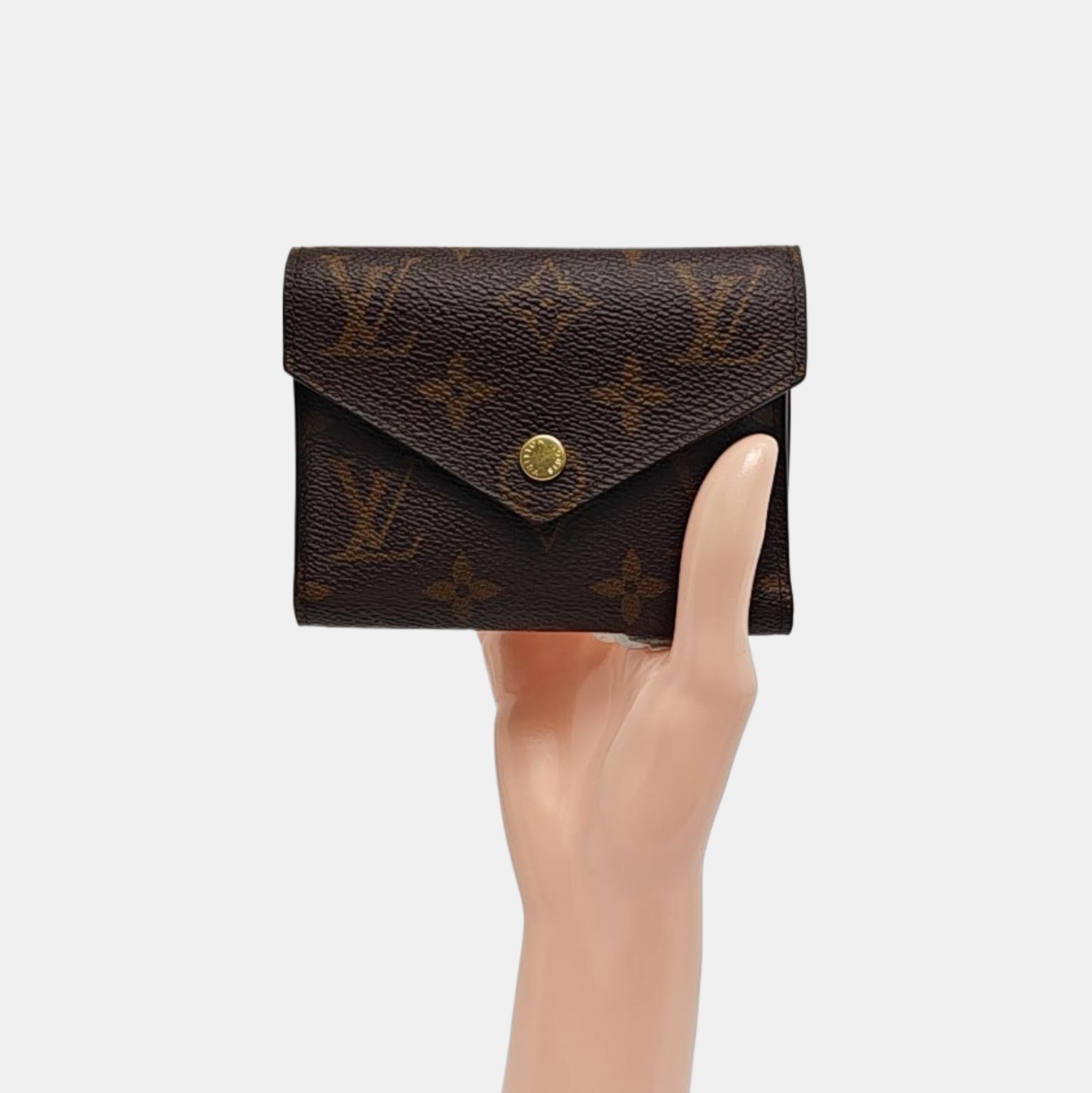 VICTORINE Monogram Coated Canvas Brown Wallet