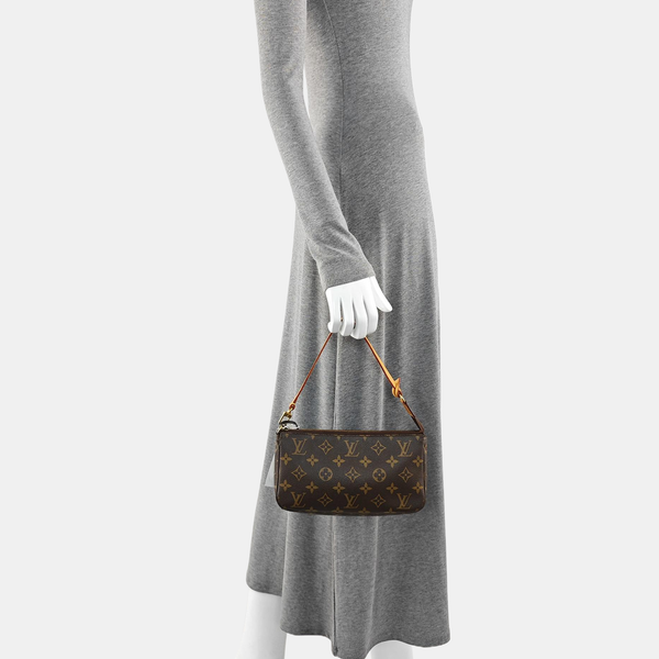 ACCESSOIRES GM Monogram Coated Canvas Brown
