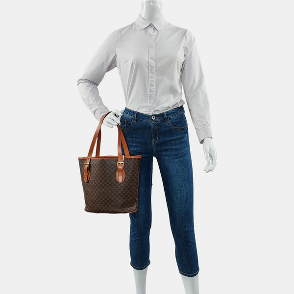 MACADAM TOTE Coated Canvas Brown