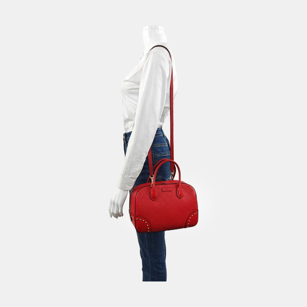 Microguccissima Calfskin Red