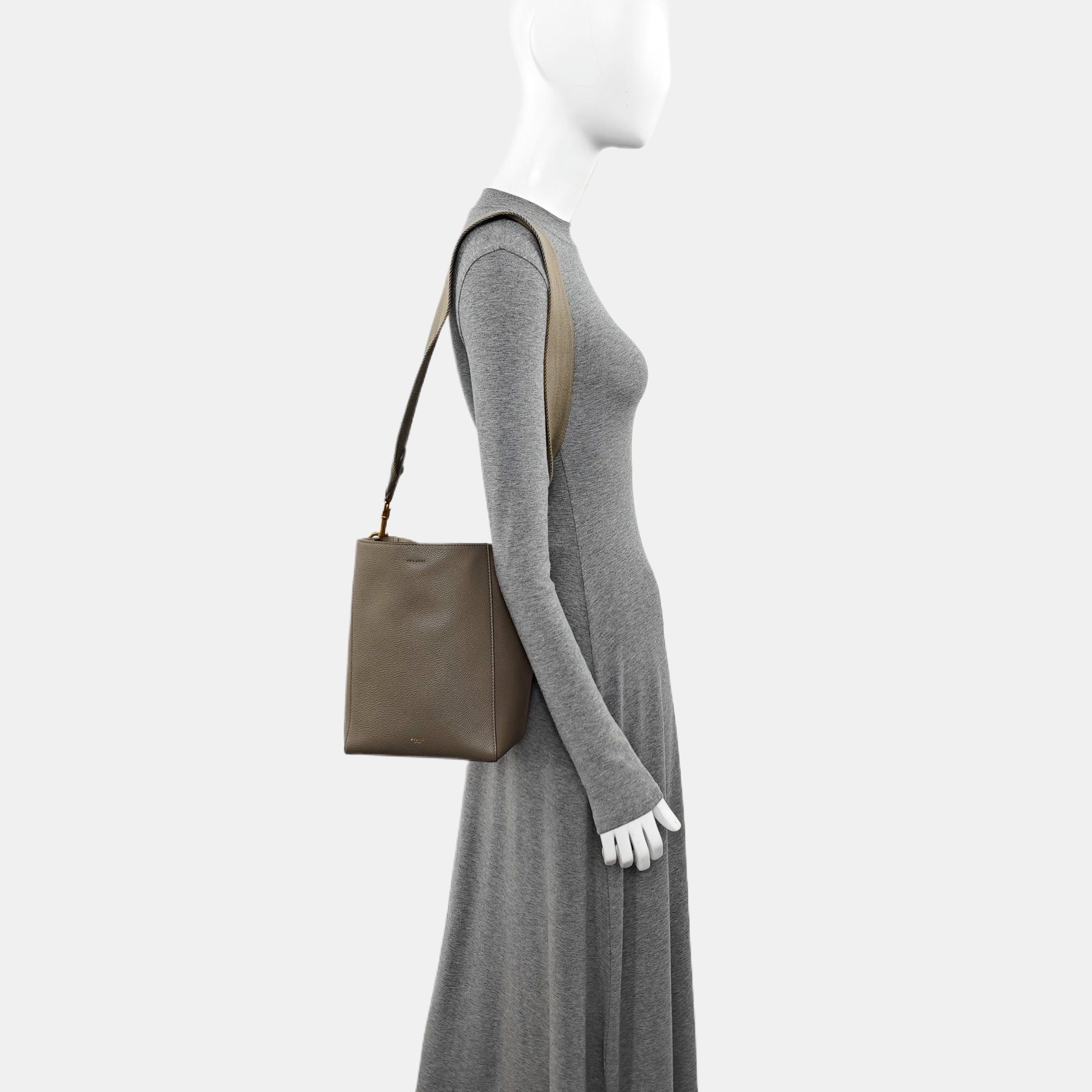 SANGLE Small Calfskin Gray