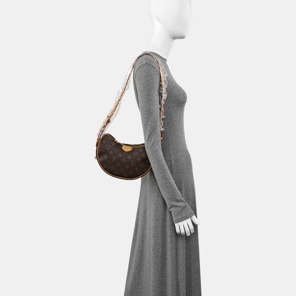 CROISSANT Monogram Coated Canvas Brown