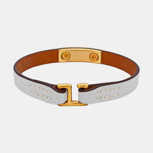 Rivale Leather Blue Bangle