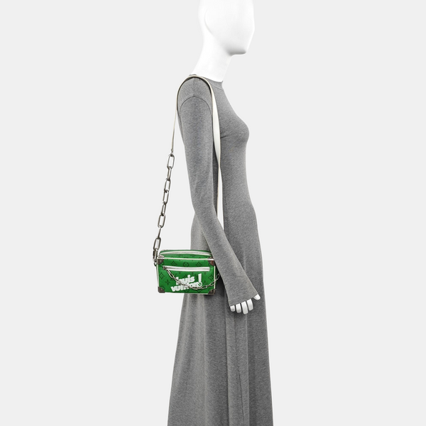 SOFT TRUNK Mini Monogram Coated Canvas Green