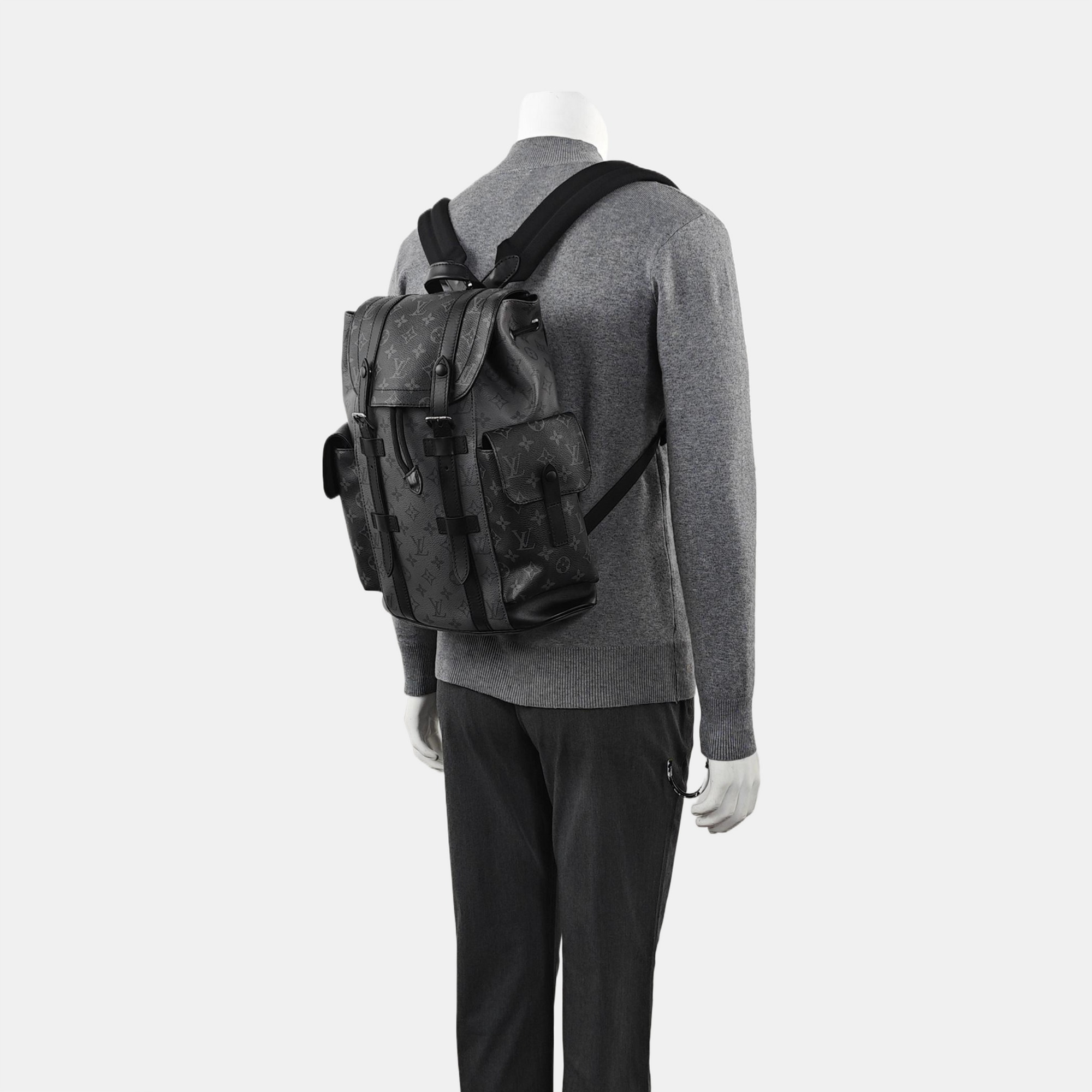 CHRISTOPHER PM Monogram Coated Canvas Gray