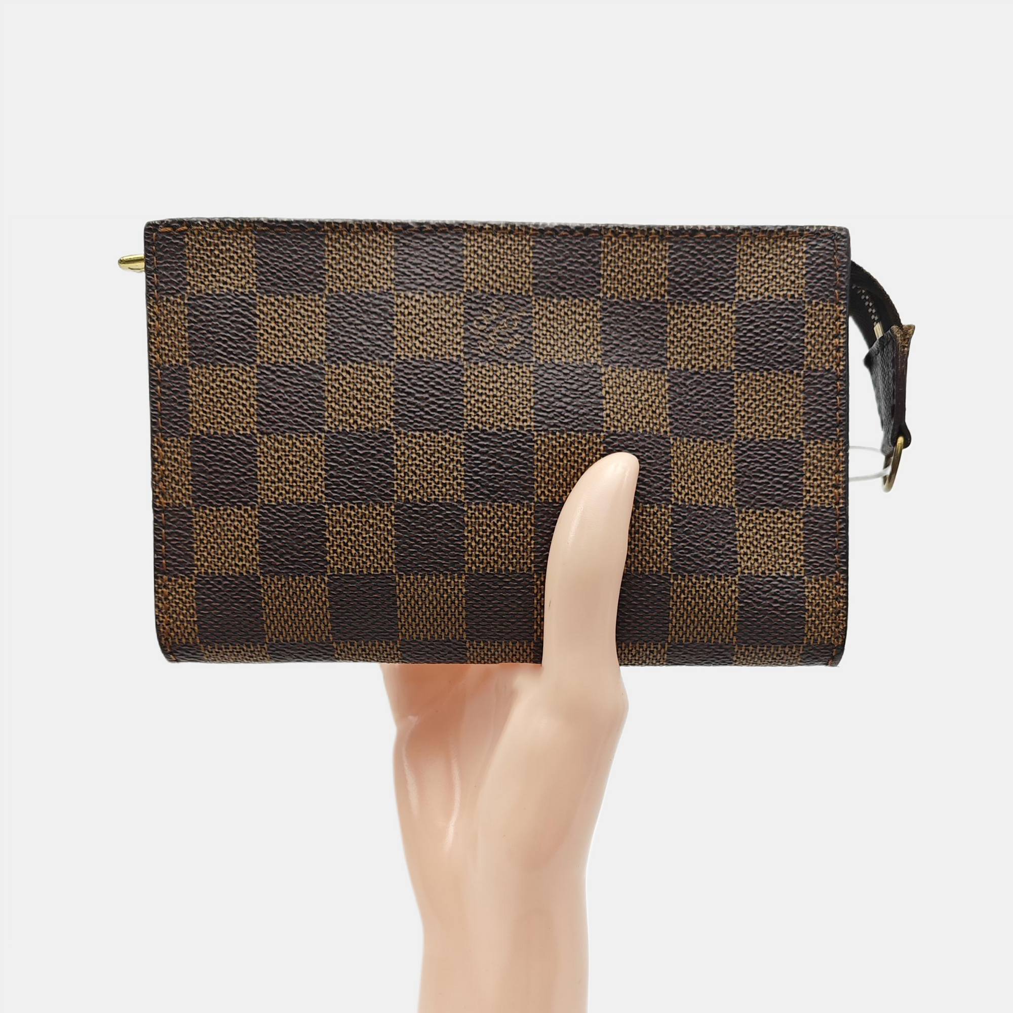 JOSÉPHINE 15 Damier Ebene Coated Canvas Brown