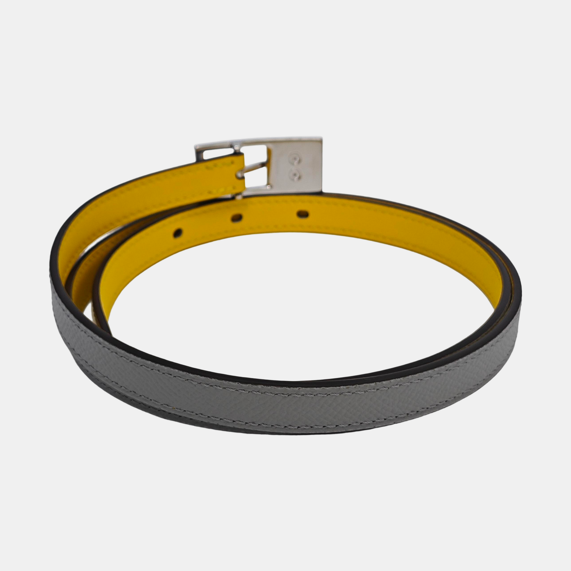 Leather Belt Gray