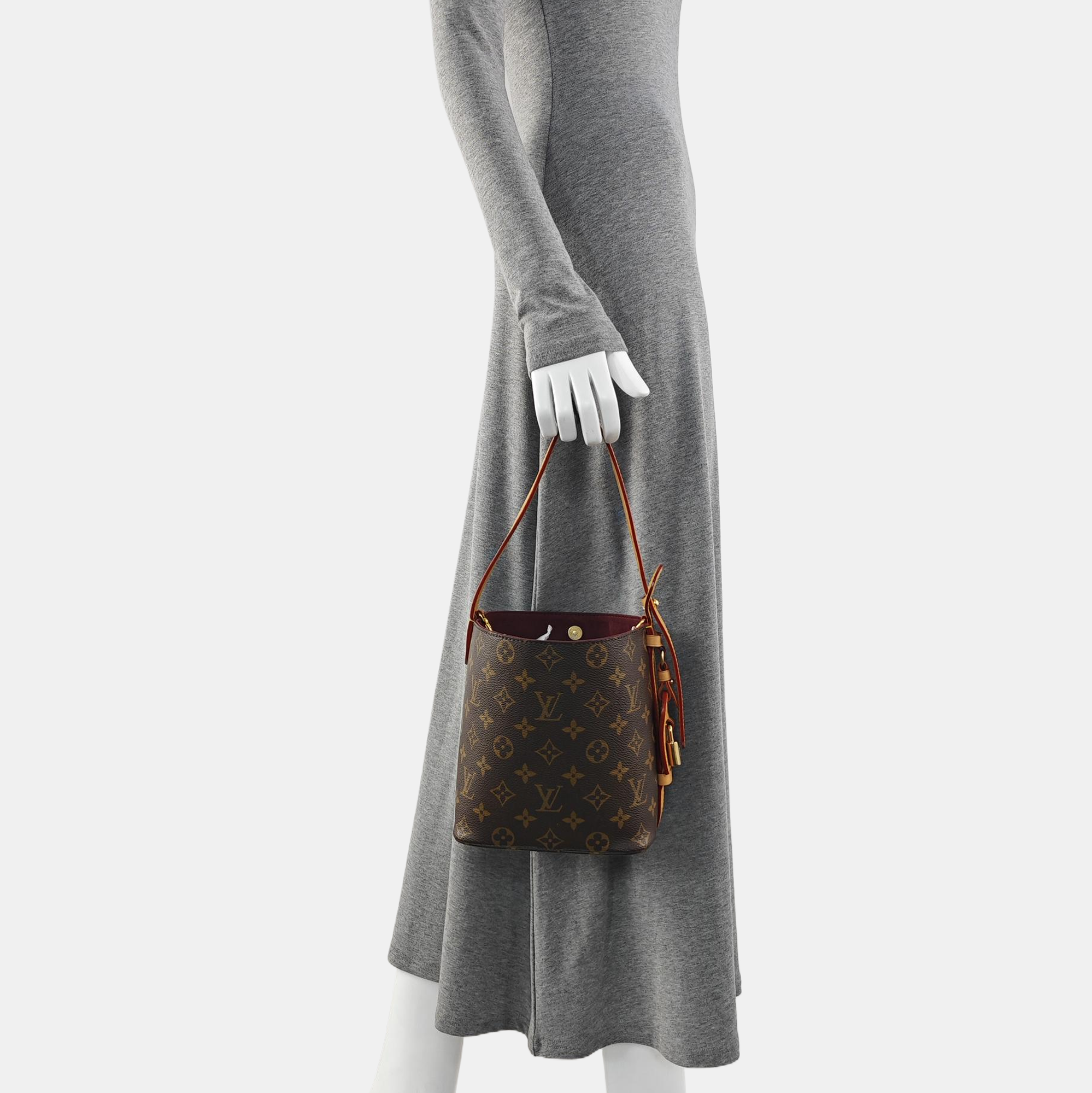 ALL IN BB Monogram Coated Canvas Brown