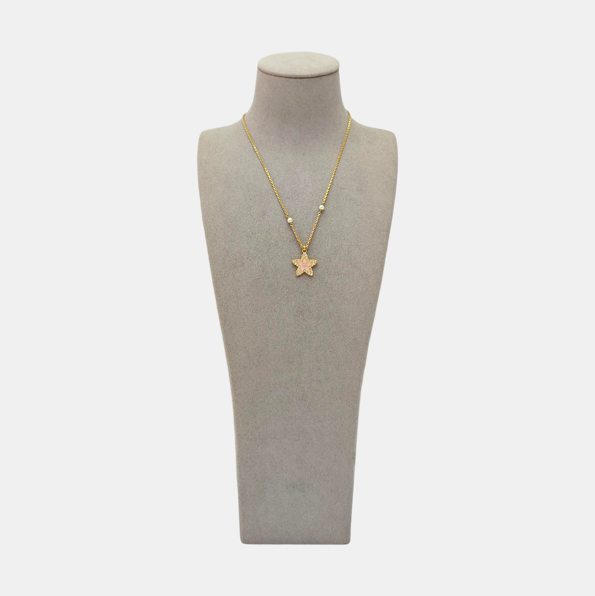 Faux Pearl Gold Necklace
