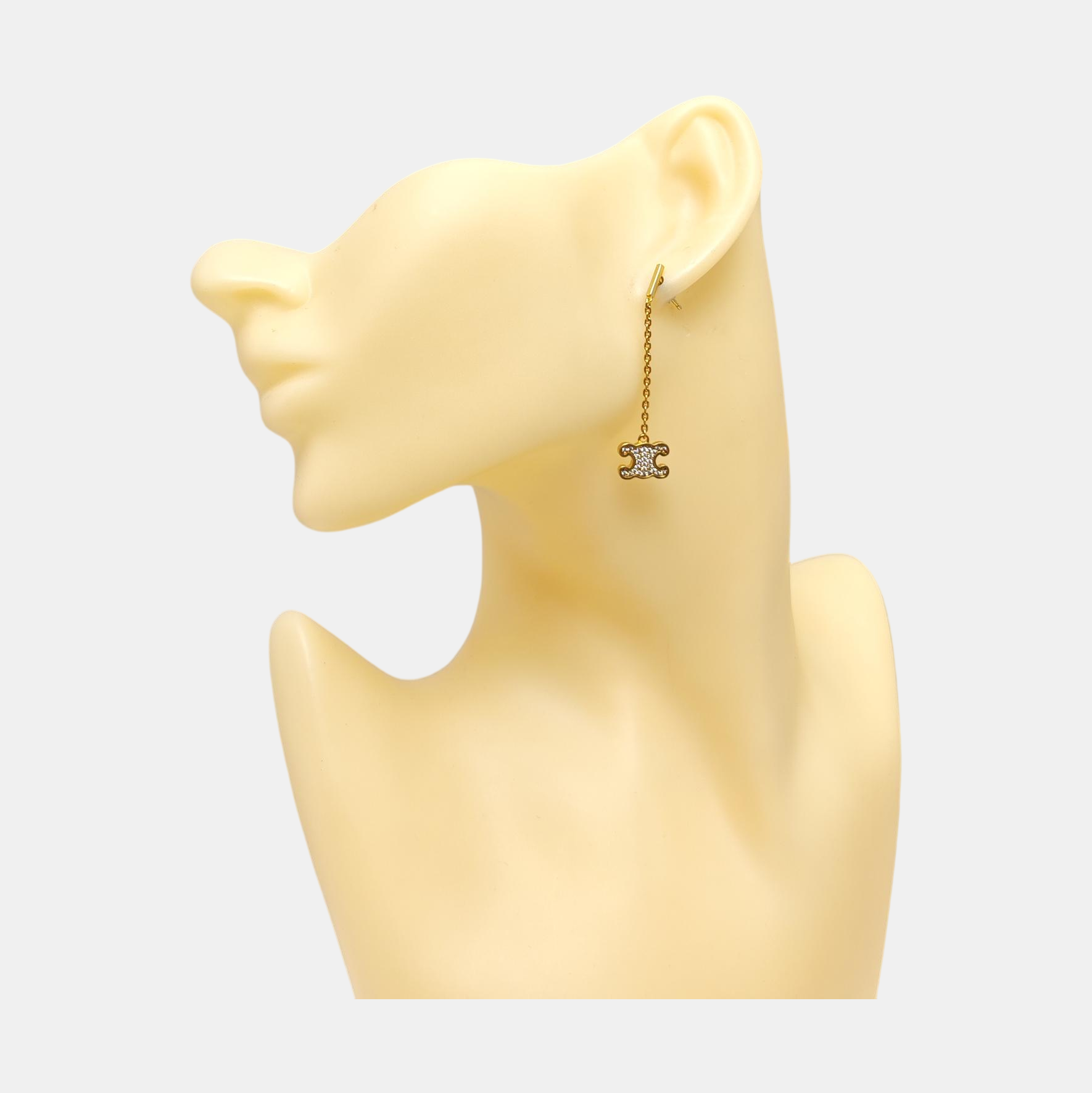 Metal Gold Stud Earrings