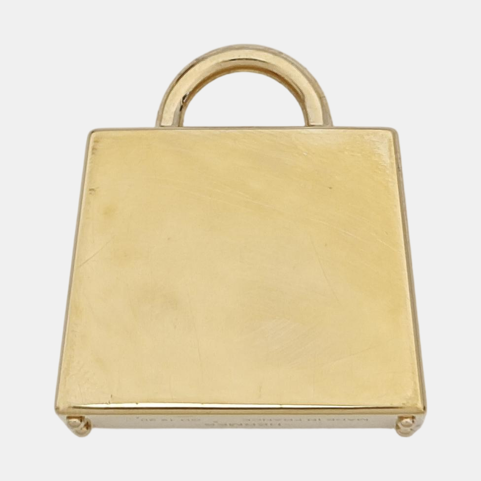 Curiosite Kelly Laque H Metal Gold Pendant