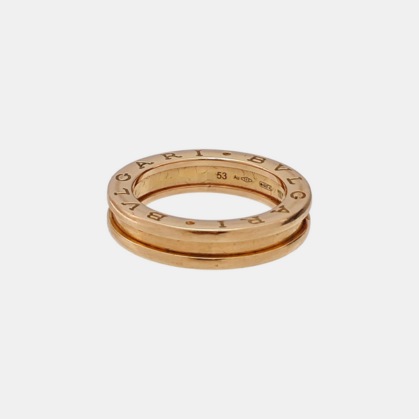 B.ZERO1 18k Rose Gold Ring EU 53