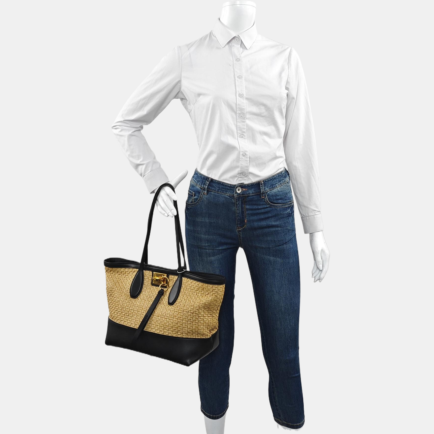 Gancini Straw Beige