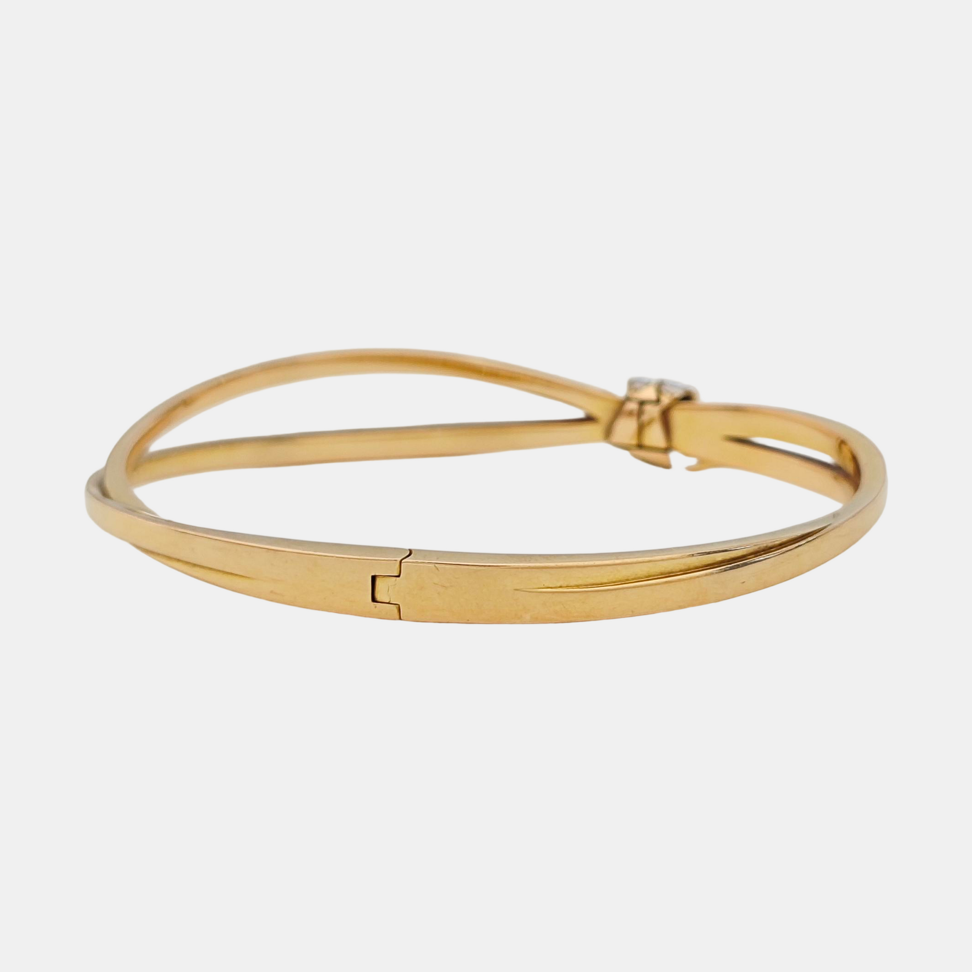 Liens Évidence 18k Rose Gold Bangle