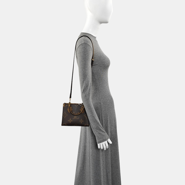 ONTHEGO BB Monogram Coated Canvas Brown