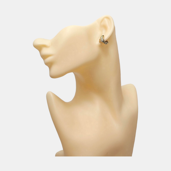 Metal Gold Clip On Earrings