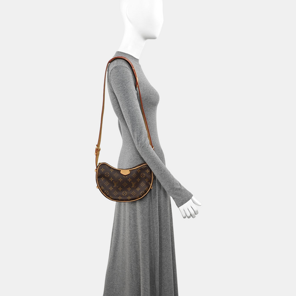 CROISSANT Monogram Coated Canvas Brown
