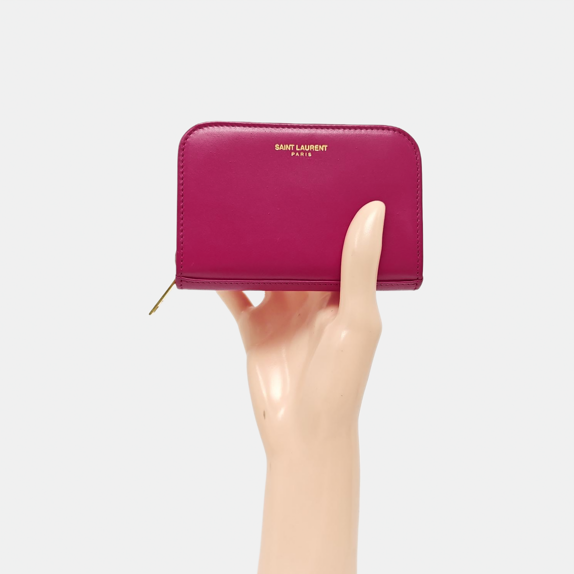 Leather Card Holder Red