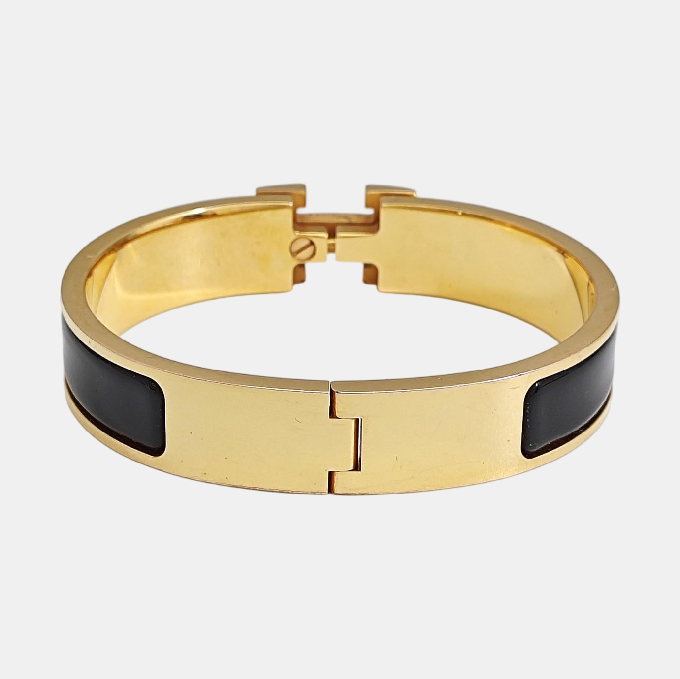 Clic H Metal Gold Bangle