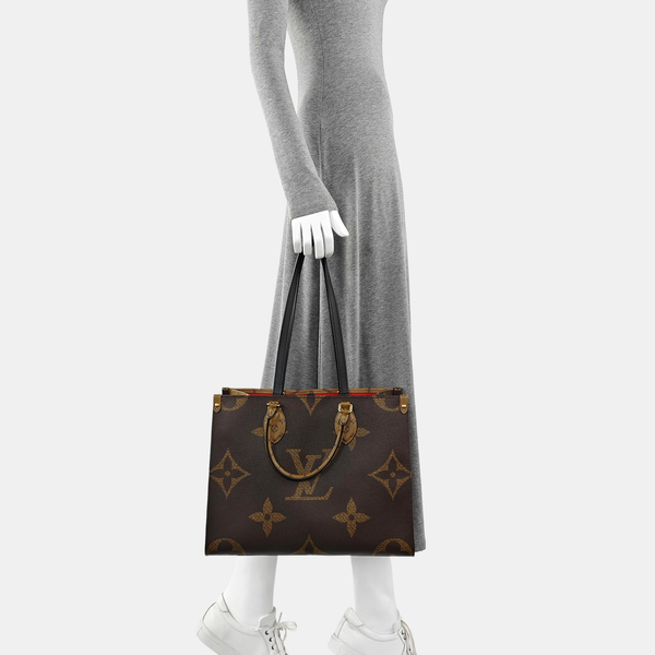 ONTHEGO MM Monogram Coated Canvas Brown