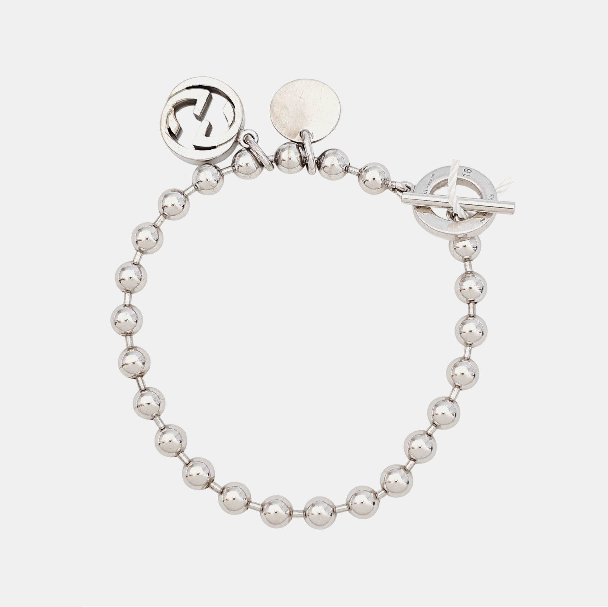 Interlocking G 925 Sterling Silver Bracelet