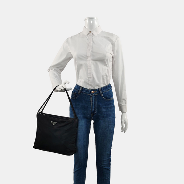 Nylon Tote Bag Black